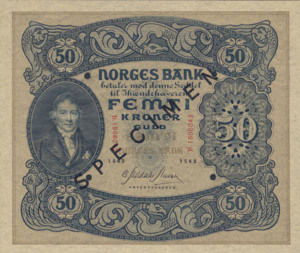 Norway, 50 Krone, P9r