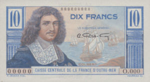 Reunion, 10 Franc, P42s2