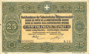 Switzerland, 25 Franc, P23b