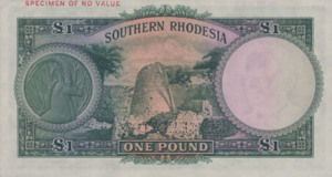 Southern Rhodesia, 1 Pound, P10as
