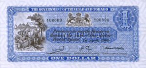 Trinidad and Tobago, 1 Dollar, P1bs, GTT B1as