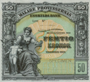 Sweden, 50 Krone, S332ct