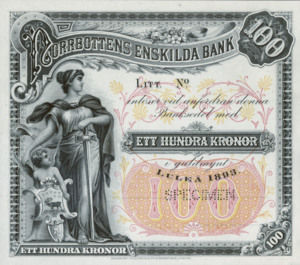 Sweden, 100 Krone, S343s