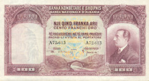 Albania, 100 Franka Ari, P4a, BKS B4a