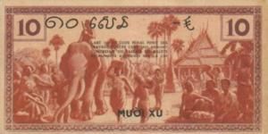 French Indochina, 10 Cent, P85a