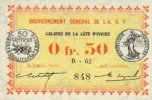 Ivory Coast, .05 Franc, P1a