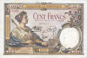 Martinique, 100 Franc, P13