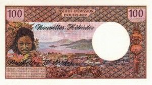 New Hebrides, 100 Franc, P18c