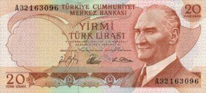 Turkey, 20 Lira, P181b