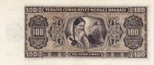 Turkey, 100 Lira, P144a