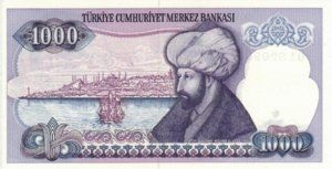 Turkey, 1,000 Lira, P196a Sign.2