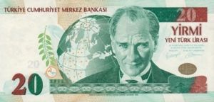 Turkey, 20 New Lira, P219