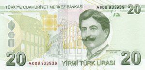Turkey, 20 Lira, P224