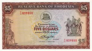 Rhodesia, 5 Dollar, P36a
