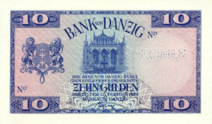 Danzig, 10 Gulden, P53ct