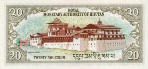 Bhutan, 20 Ngultrum, P16a v1, RMA B5a