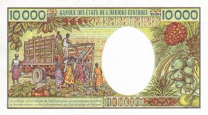 Gabon, 10,000 Franc, P7a
