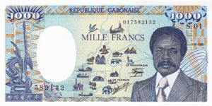 Gabon, 1,000 Franc, P9a