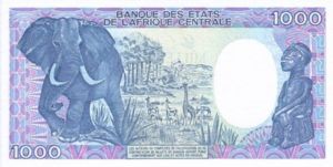 Gabon, 1,000 Franc, P10b