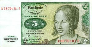 Germany - Federal Republic, 5 Deutsche Mark, P30b
