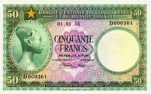 Belgian Congo, 50 Franc, P27b