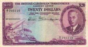 British Caribbean Territories, 20 Dollar, P5a