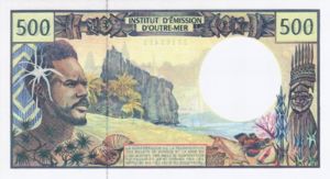 French Pacific Territories, 500 Franc, P1b Sign.2
