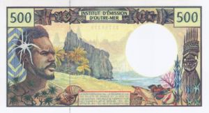 French Pacific Territories, 500 Franc, P1b Sign.3