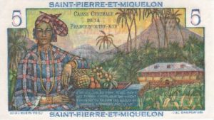 Saint Pierre and Miquelon, 5 Franc, P22