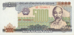 Vietnam, 5,000 Dong, P104a, SBV B32a