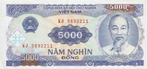 Vietnam, 5,000 Dong, P108a, SBV B36a