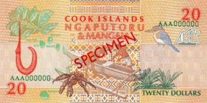 Cook Islands, The, 20 Dollar, P9s