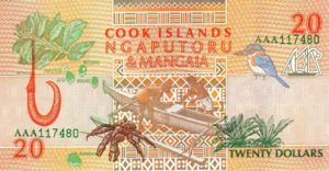 Cook Islands, The, 20 Dollar, P9a