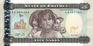 Eritrea, 5 Nakfa, P2