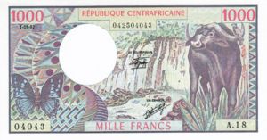 Central African Republic, 1,000 Franc, P10