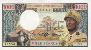 Central African Republic, 1,000 Franc, P2
