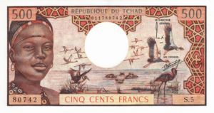 Chad, 500 Franc, P2a