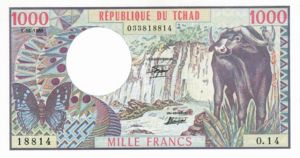 Chad, 1,000 Franc, P7