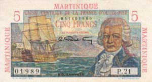 Martinique, 5 Franc, P27a