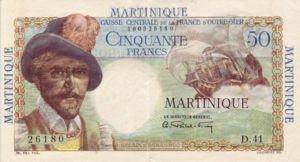 Martinique, 50 Franc, P30