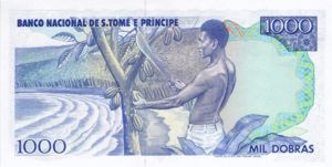 São Tomé and Príncipe (Saint Thomas and Prince), 1,000 Dobra, P62