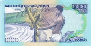 São Tomé and Príncipe (Saint Thomas and Prince), 1,000 Dobra, P64