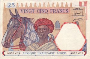 French Equatorial Africa, 25 Franc, P7a