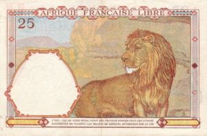 French Equatorial Africa, 25 Franc, P7a