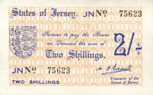 Jersey, 2 Shilling, P4a