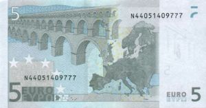 European Union, 5 Euro, P1n