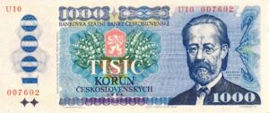 Czechoslovakia, 1,000 Koruna, P98