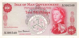 Isle Of Man, 10 Shilling, P24b