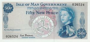 Isle Of Man, 50 New Pence, P27a