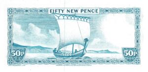 Isle Of Man, 50 New Pence, P28c